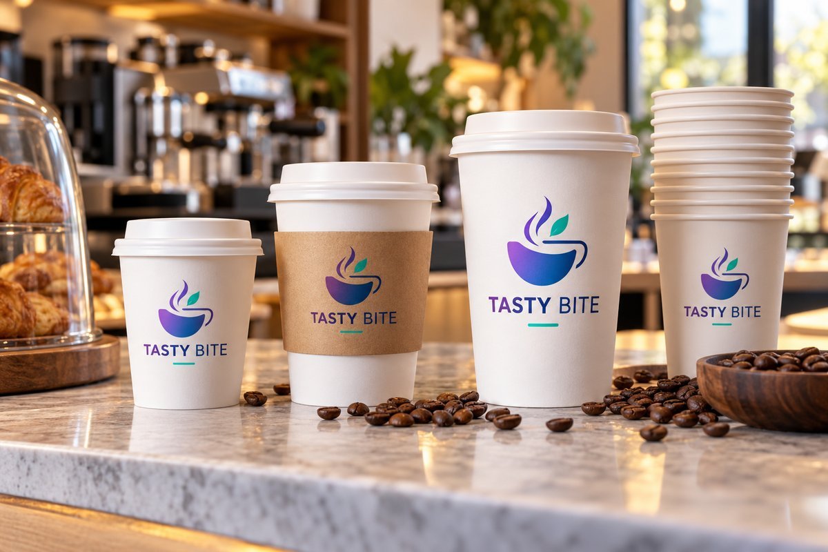 Custom printed paper cups in Oman - ADO The Creative Agency